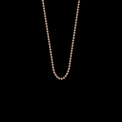 Łańcuszek Kulki 60 cm różowe pozłocenie^Lilou Fashion