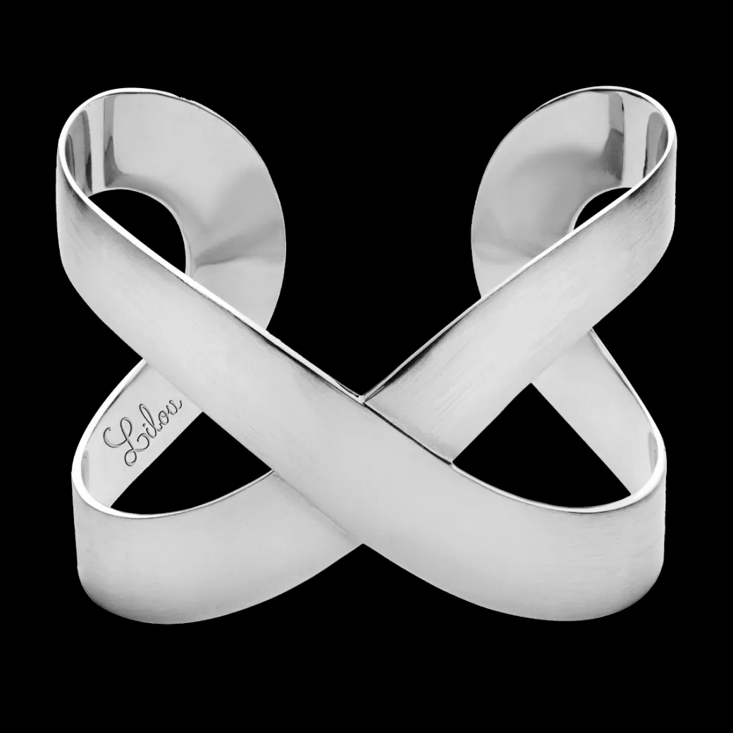 Bransoleta Infinity posrebrzana^Lilou Discount