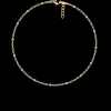 Bransoletka 16+5 cm, turkusowa emalia, pozłacana^Lilou Online