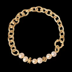 Bransoletka Łańcuch No.1 z perłami i Etincelle^Lilou Outlet