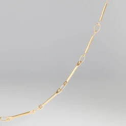Bransoletka na kostkę Bamboo pozłacana 23+5 cm^Lilou Fashion