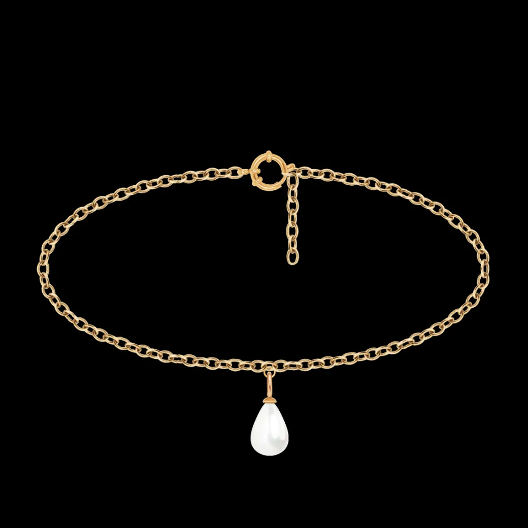 Bransoletka na kostkę z zawieszką Pearls^Lilou Outlet