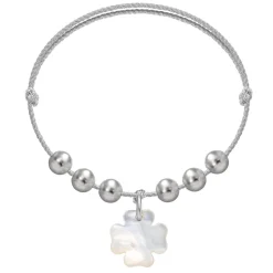 Bransoletka Pearl Felicity na srebrnym sznurku premium^Lilou Clearance