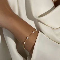 Bransoletka Pearls pozłacana^Lilou Hot
