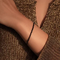 Bransoletka z kamieni spinel pozłacana^Lilou Clearance