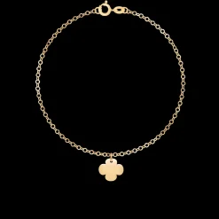 Bransoletka z koniczyną 1 cm ze złota próby 585^Lilou Fashion