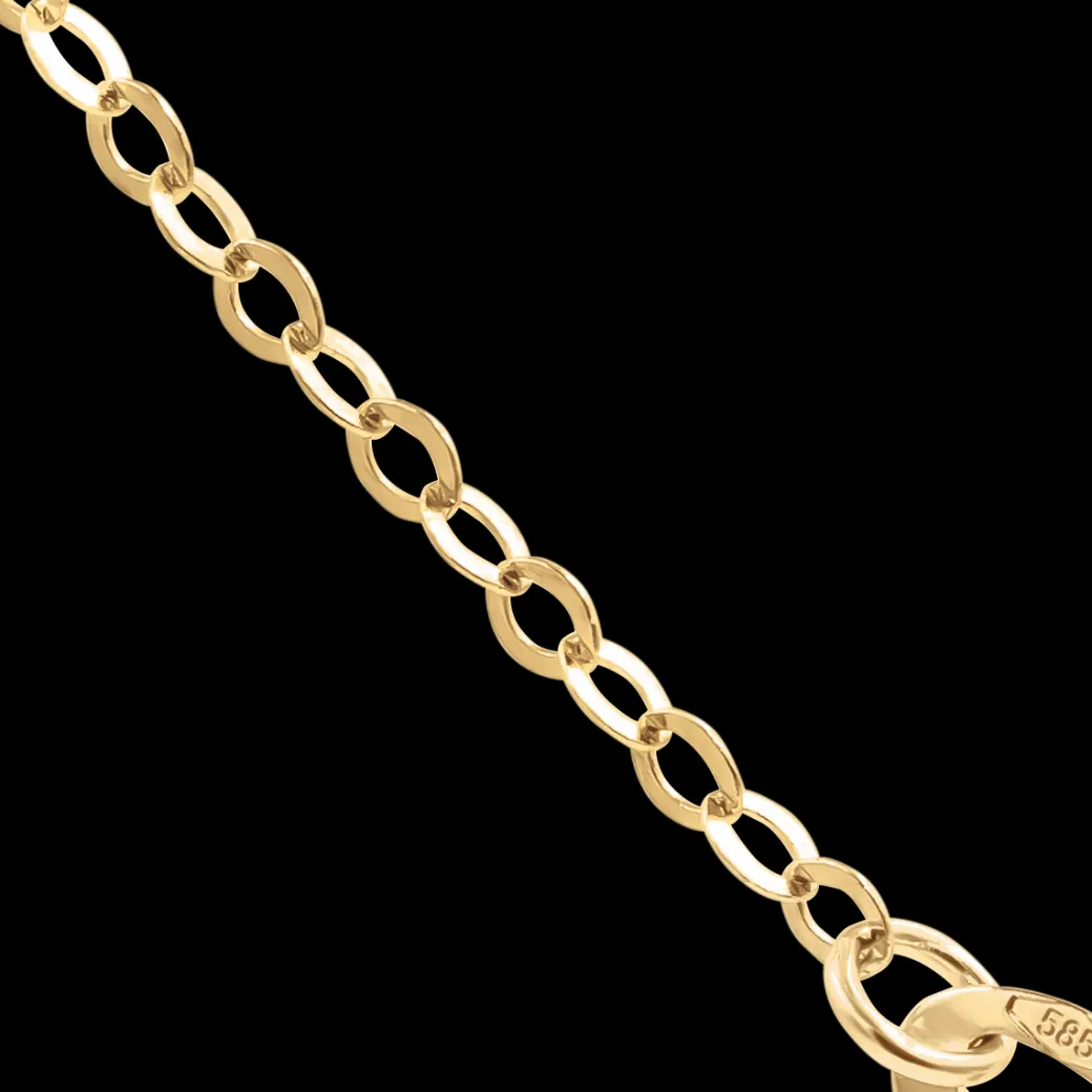 Bransoletka z sercem 1 cm ze złota próby 585^Lilou Clearance