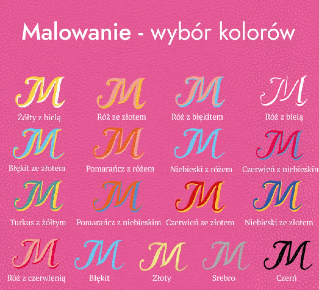 Card holder skórzany w kolorze fuksjowym z wytłoczoną koniczyną^Lilou Hot