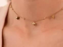 Choker Etincelle pozłacany^Lilou Clearance