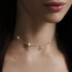 Choker Pearls, posrebrzany^Lilou Fashion