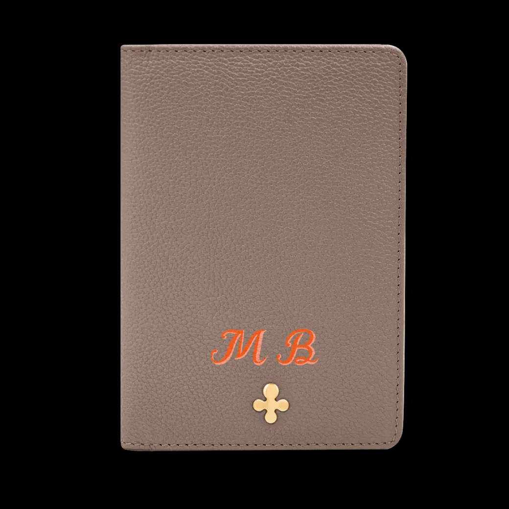 Etui na paszport w kolorze mocca^Lilou Hot