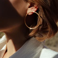 Kolczyki koła Etno pozłacane^Lilou Fashion