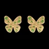 Kolczyki sztyfty Papillon, pozłacane^Lilou Fashion