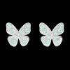 Kolczyki sztyfty Papillon posrebrzane^Lilou Online