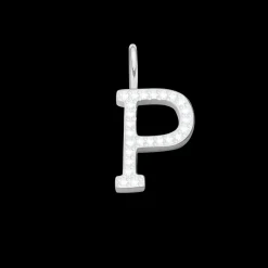 Literka P z cyrkoniami posrebrzana^Lilou Sale