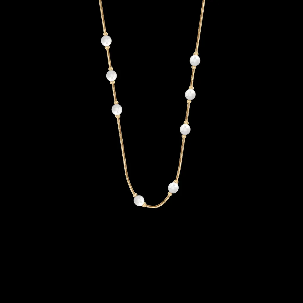 Naszyjnik Pearls pozłacany 40+5 cm^Lilou Sale