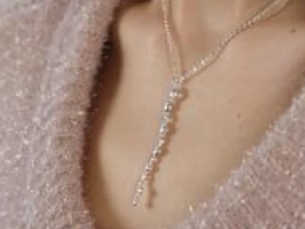 Naszyjnik Sparkling 1 posrebrzany^Lilou Fashion