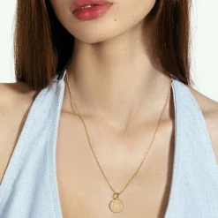 Naszyjnik z pozłacaną zawieszką Boho I^Lilou Online
