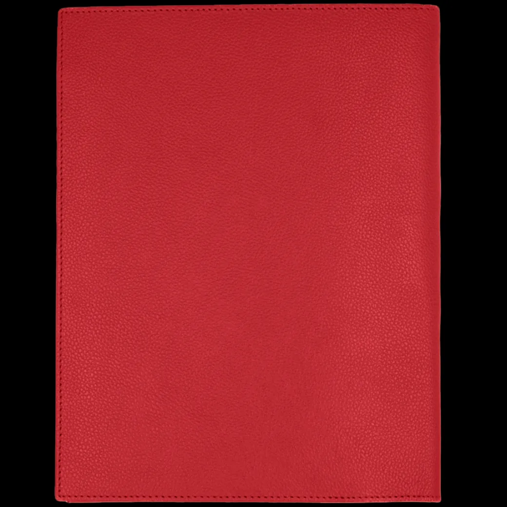 Notes skórzany w kolorze czerwonym^Lilou Fashion