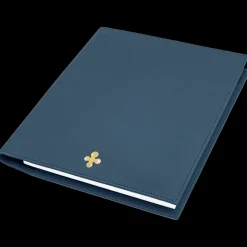 Notes skórzany w kolorze granatowym^Lilou Discount