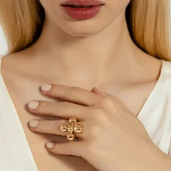 Pierścionek Luck XL pozłacany^Lilou Online