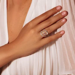 Pierścionek Rak, posrebrzany^Lilou Fashion