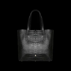 Shopper, czarny krokodyl^Lilou Hot