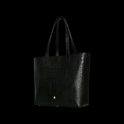 Shopper, czarny krokodyl^Lilou Hot