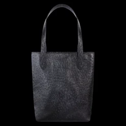 Shopper Mini czarny we wzór skóry strusia^Lilou Best