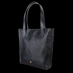 Shopper Mini czarny we wzór skóry strusia^Lilou Best