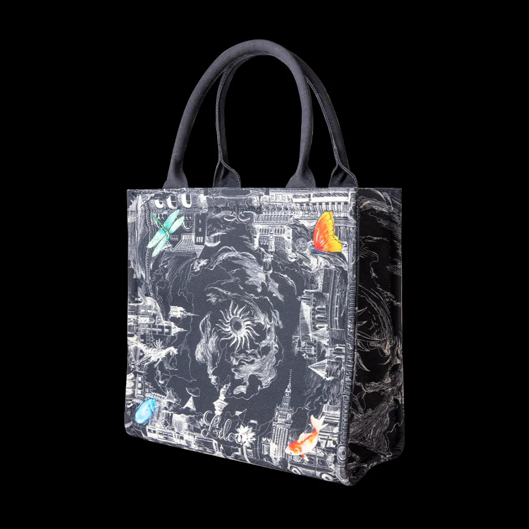 Shopper Opowieść 48.4 z tkaniny Canvas, granatowy^Lilou Hot