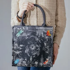 Shopper Opowieść 48.4 z tkaniny Canvas, granatowy^Lilou Hot
