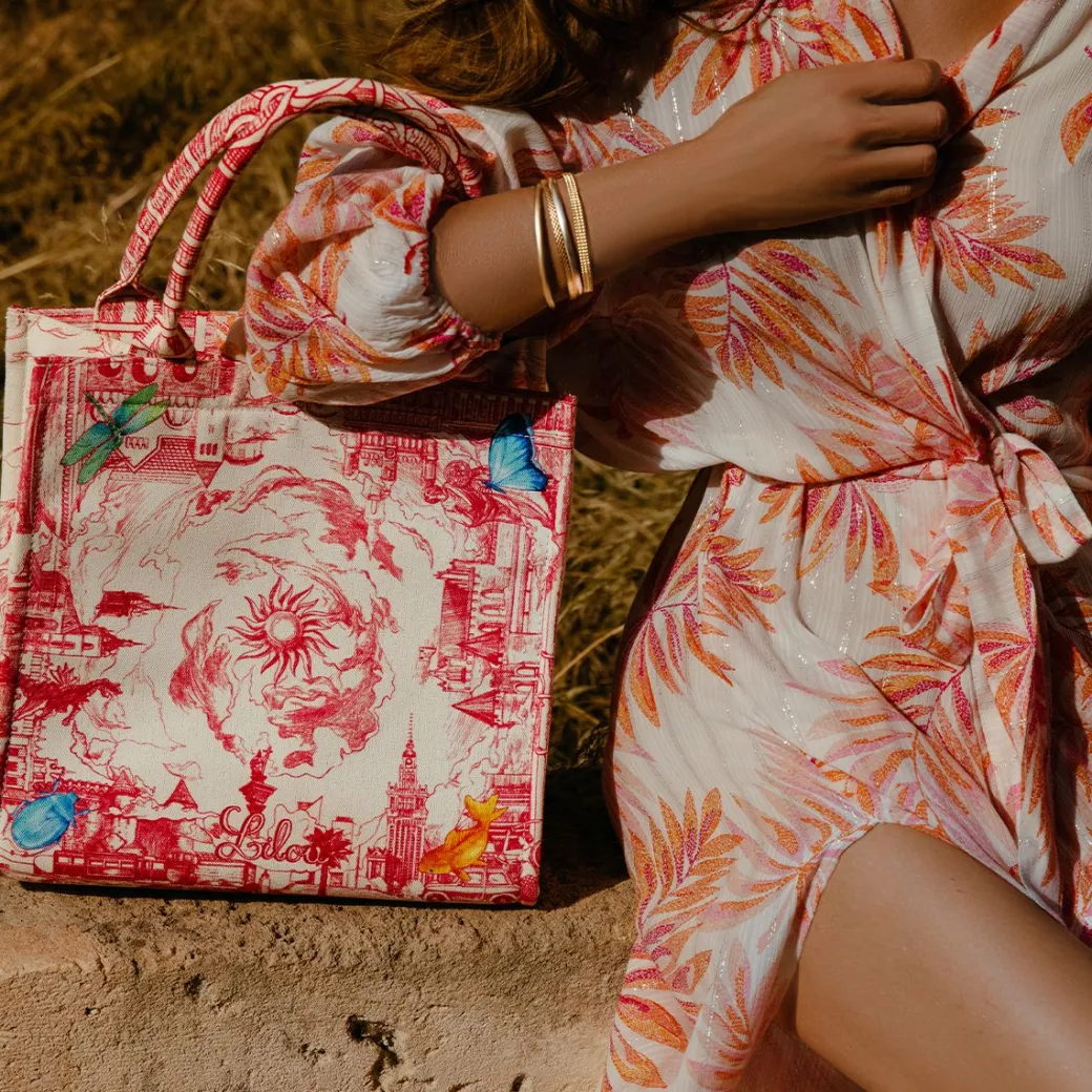 Shopper Opowieść 48.4 z tkaniny Canvas, czerwony^Lilou Fashion