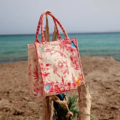 Shopper Opowieść 48.4 z tkaniny Canvas, czerwony^Lilou Fashion