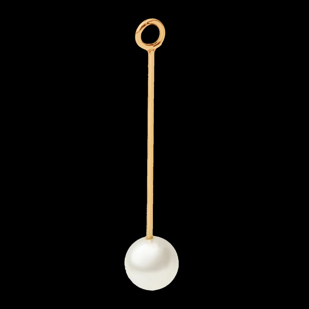 Zawieszka wisząca Pearl Lobe 5,7 cm, pozłacana^Lilou Clearance