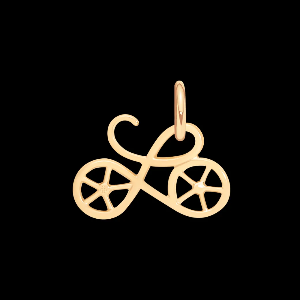 Zawieszka wisząca Rower, pozłacana^Lilou Discount