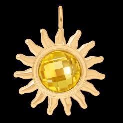 Zawieszka wisząca Soleil 2,2 cm, pozłacana^Lilou Fashion